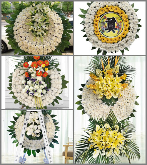 四川成都青白江区清泉镇五桂村花圈速递
